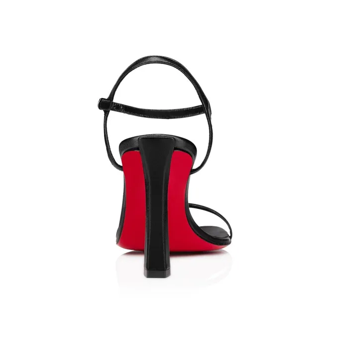 Women Condora Sandal 85 Mm Sandals 8211 Leather 8211 Black Black Christian Louboutin Sandals and Slides