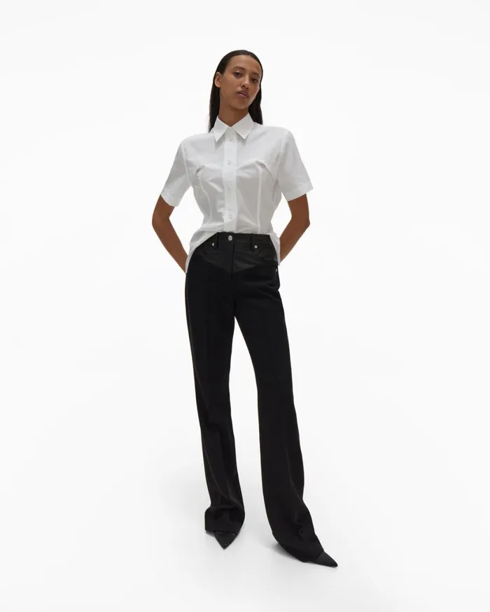 Women Contour Shirt White Helmut Lang Tops