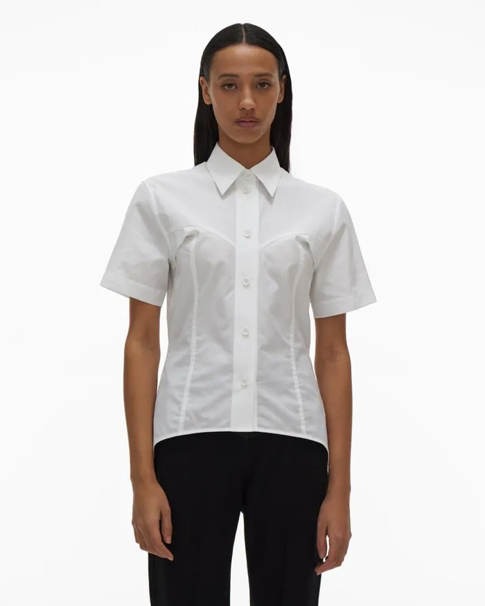 Women Contour Shirt White Helmut Lang Tops