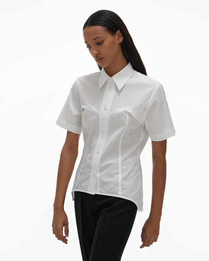 Women Contour Shirt White Helmut Lang Tops