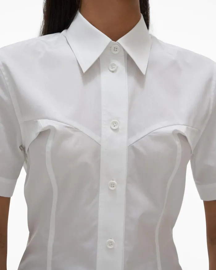 Women Contour Shirt White Helmut Lang Tops
