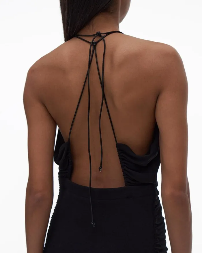 Women Corset Dress Black Helmut Lang Dresses