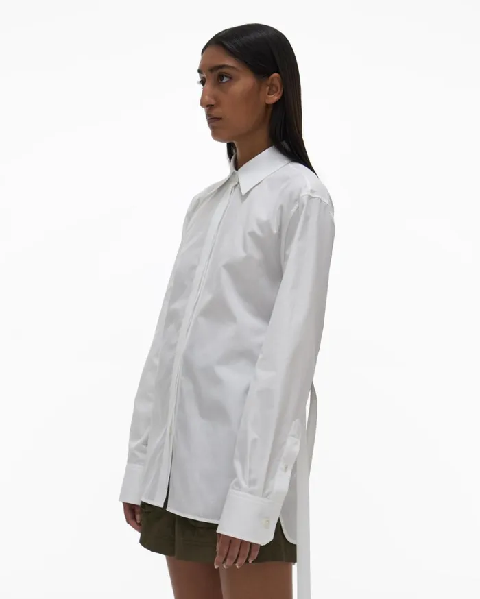 Women Corset Shirt White Helmut Lang Tops