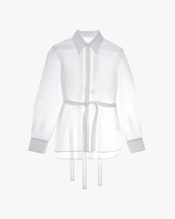 Women Corset Shirt White Helmut Lang Tops