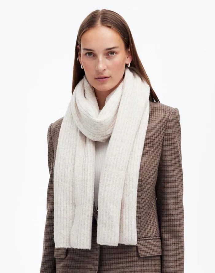 Women CottonBlend Scarf Winter White Madewell Scarves