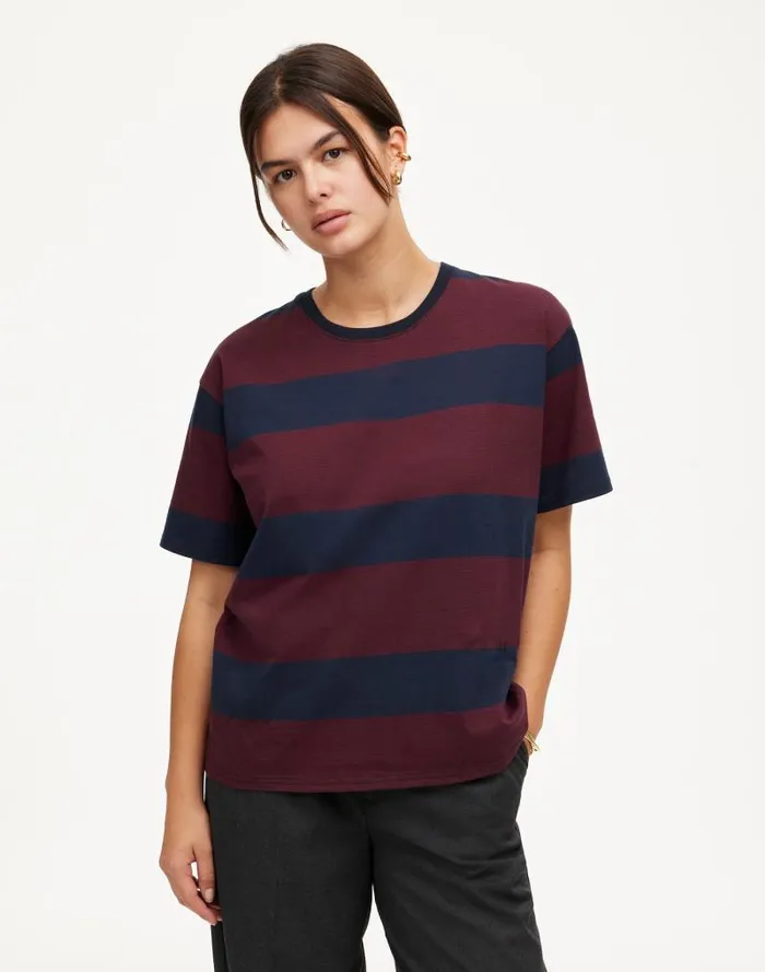 Women Cotton Relaxed Oversized Tee Juniper Berry Madewell Tees