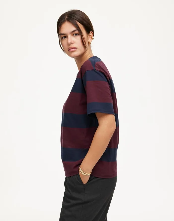Women Cotton Relaxed Oversized Tee Juniper Berry Madewell Tees
