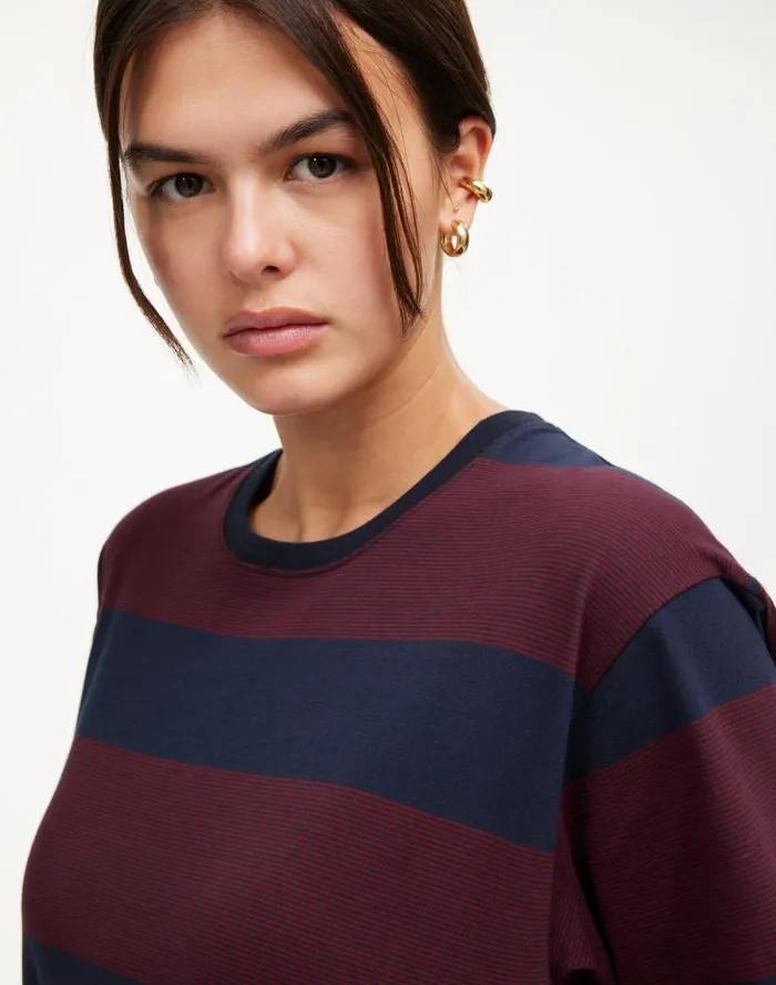Women Cotton Relaxed Oversized Tee Juniper Berry Madewell Tees