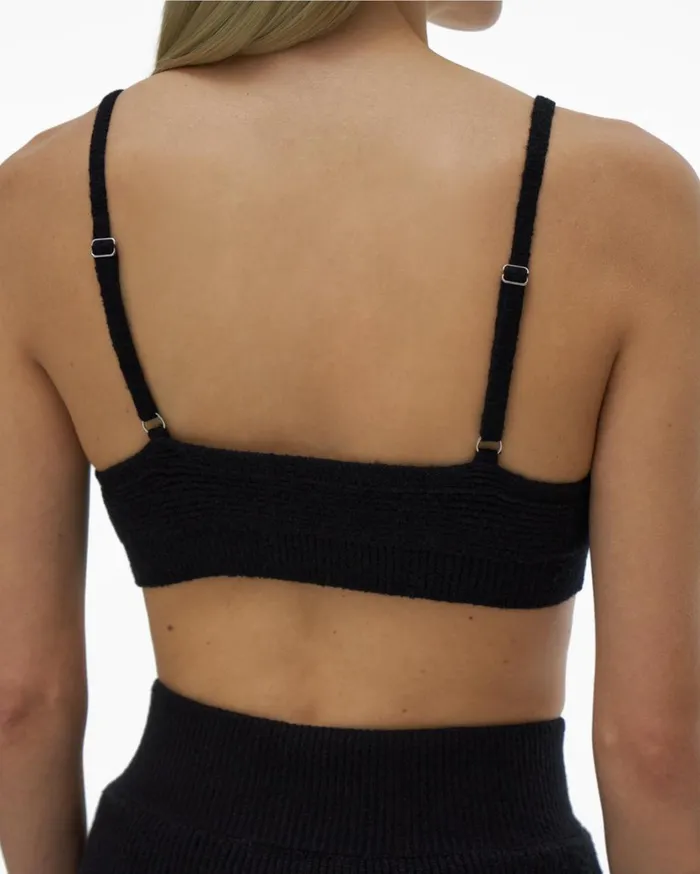Women Cozy Bra Black Helmut Lang Sweaters