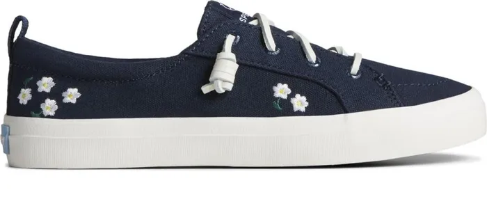 Women Crest Vibe Floral Sneaker Navy Sperry Sneakers