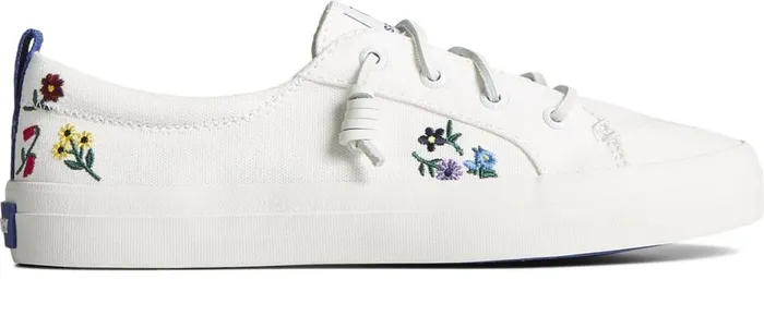 Women Crest Vibe Floral Sneaker White Sperry Sneakers