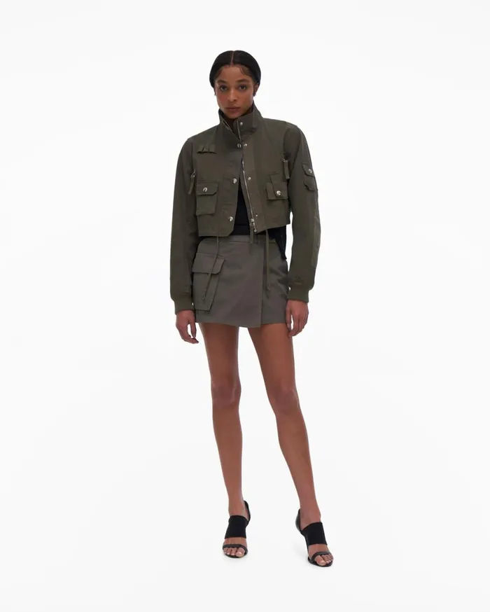 Women Cropped Bomber Alpine Helmut Lang Jackets