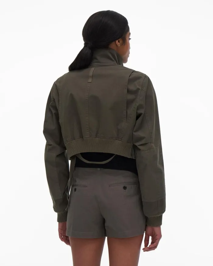 Women Cropped Bomber Alpine Helmut Lang Jackets