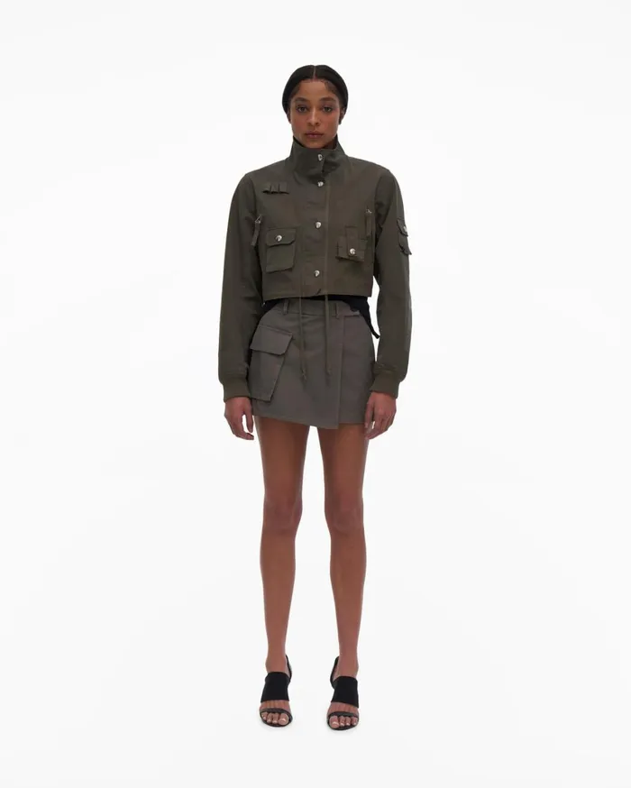 Women Cropped Bomber Alpine Helmut Lang Jackets