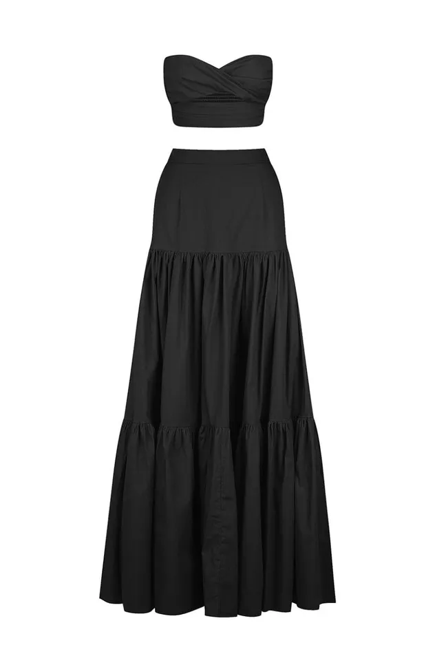 Women Crops Runaway The Label Ayla Top Black