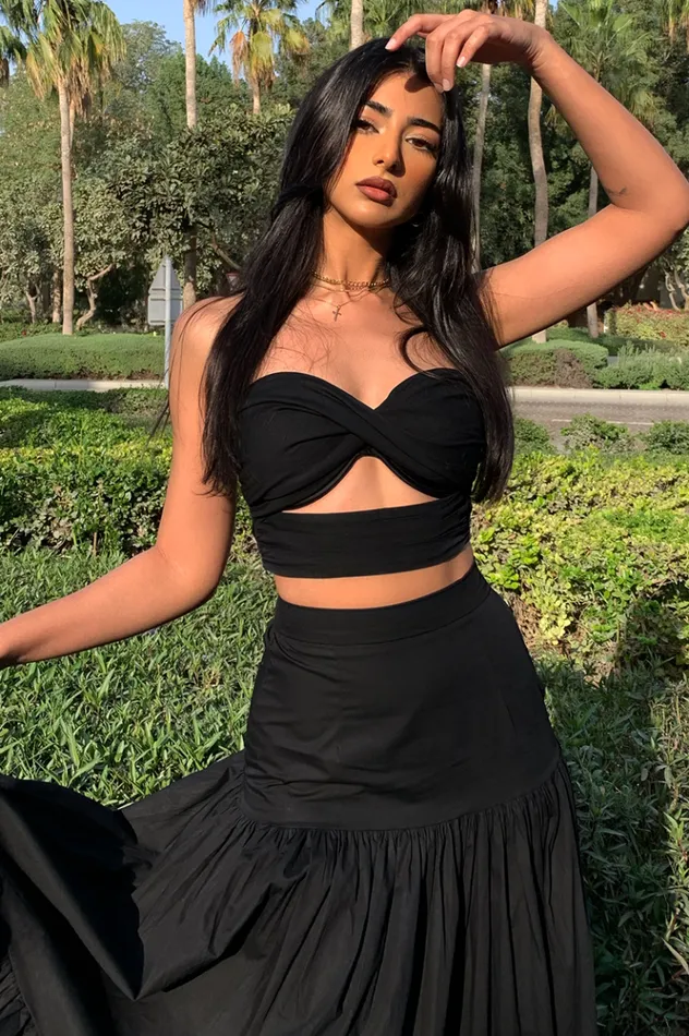 Women Crops Runaway The Label Ayla Top Black