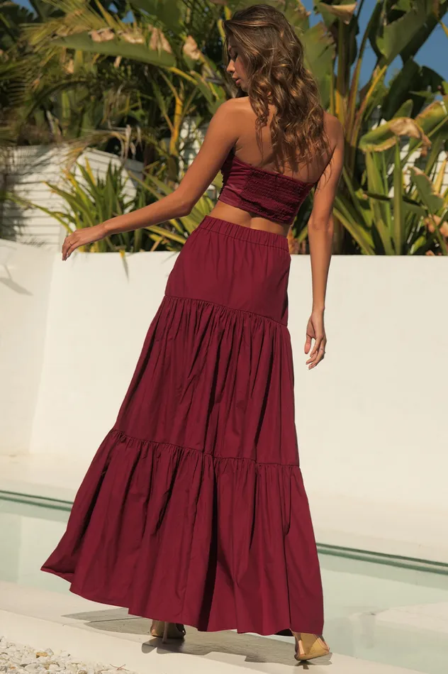 Women Crops Runaway The Label Ayla Top Wine Women Crops Runaway The Label Ayla Top Wine