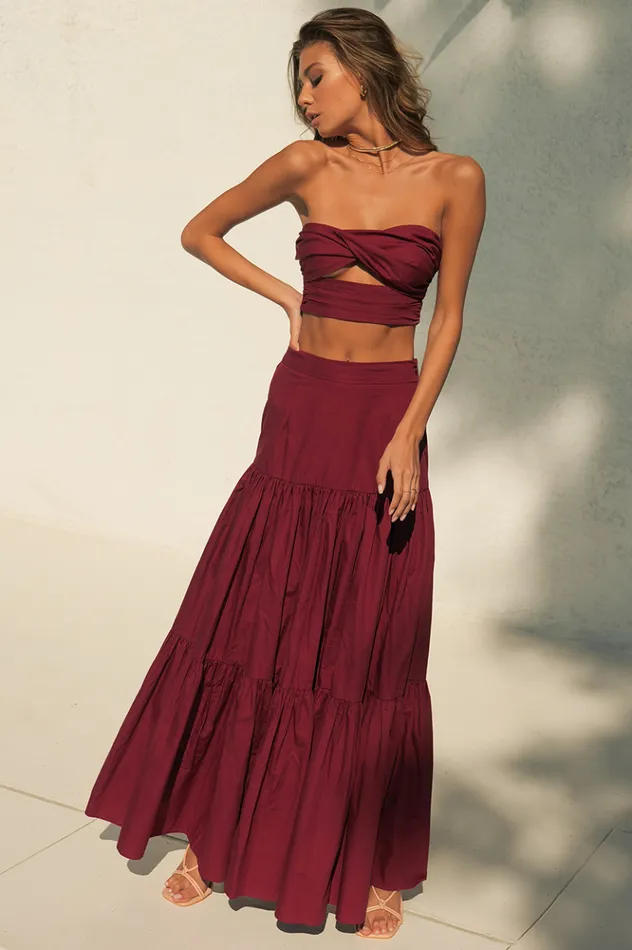 Women Crops Runaway The Label Ayla Top Wine Women Crops Runaway The Label Ayla Top Wine