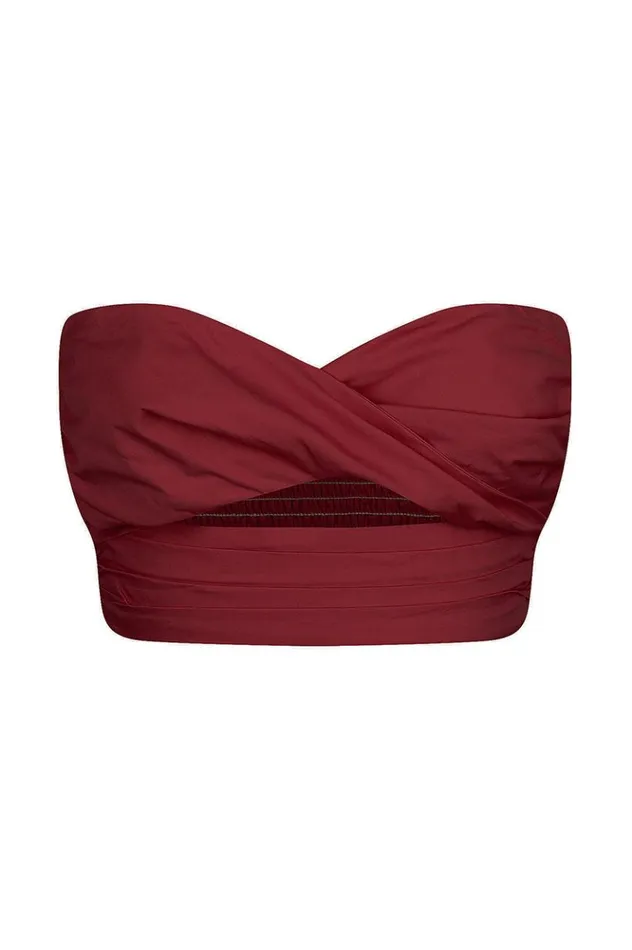 Women Crops Runaway The Label Ayla Top Wine Women Crops Runaway The Label Ayla Top Wine