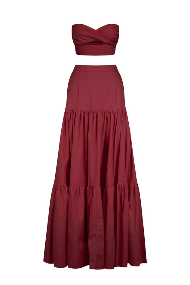 Women Crops Runaway The Label Ayla Top Wine Women Crops Runaway The Label Ayla Top Wine