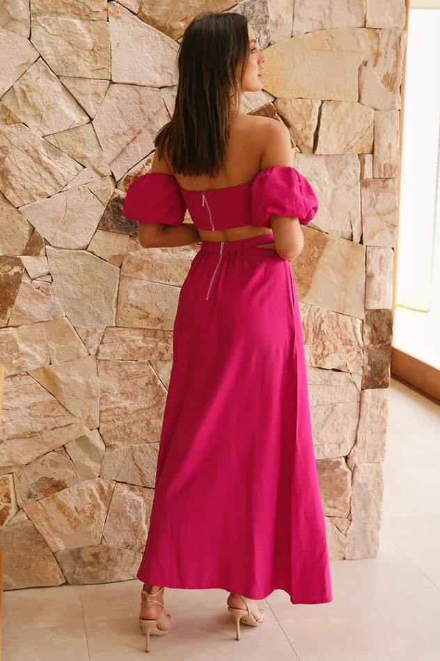 Women Crops Runaway The Label Jolie Top Fuchsia Women Crops Runaway The Label Jolie Top Fuchsia