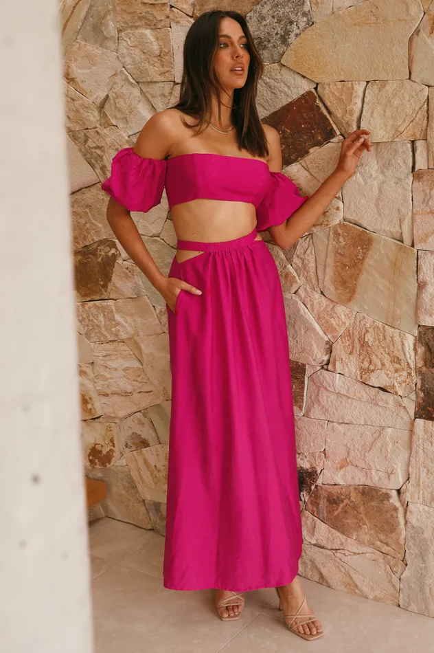 Women Crops Runaway The Label Jolie Top Fuchsia Women Crops Runaway The Label Jolie Top Fuchsia
