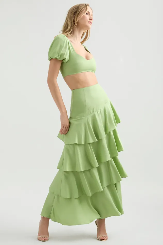 Women Crops Runaway The Label Priya Top Matcha Women Crops Runaway The Label Priya Top Matcha