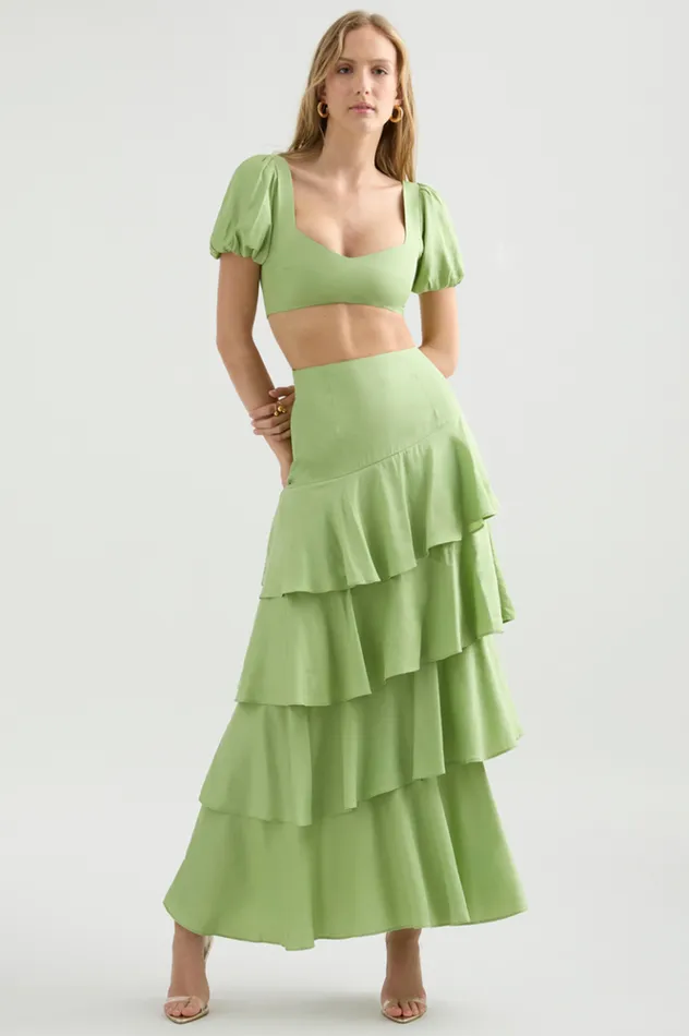 Women Crops Runaway The Label Priya Top Matcha Women Crops Runaway The Label Priya Top Matcha