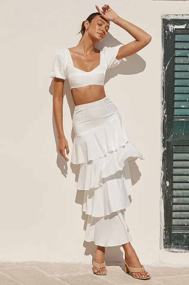 Women Crops Runaway The Label Priya Top White Women Crops Runaway The Label Priya Top White