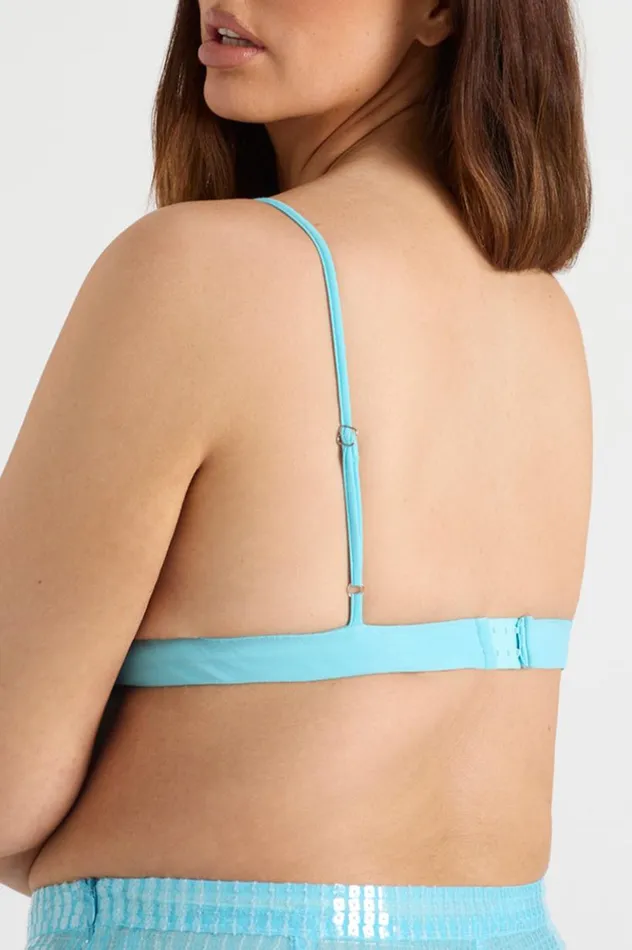 Women Crops Runaway The Label THE BRA TOP Aqua Women Crops Runaway The Label THE BRA TOP Aqua