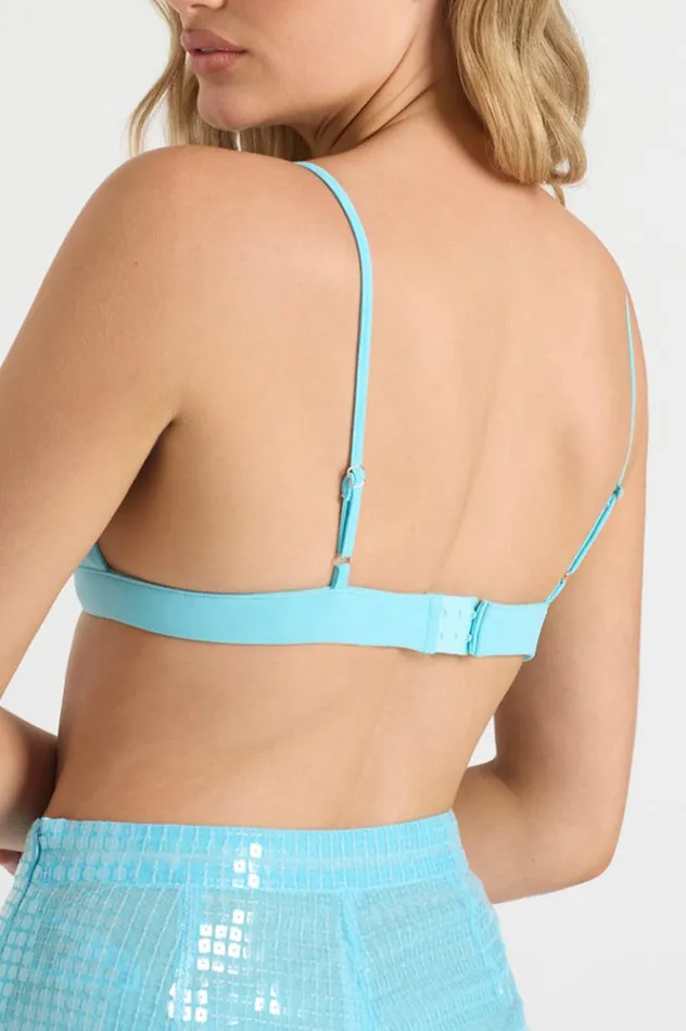 Women Crops Runaway The Label THE BRA TOP Aqua Women Crops Runaway The Label THE BRA TOP Aqua