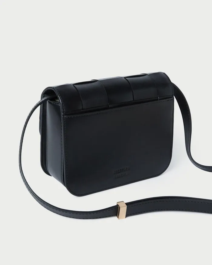 Women Crossbodies Loeffler Randall Desi Black Woven Leather Crossbody Women Crossbodies Loeffler Randall Desi Black Woven Leather Crossbody