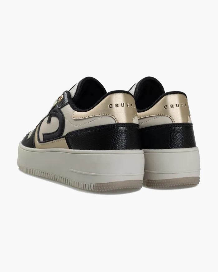 Women Cruyff Sneakers Campo Low Lux Tall 8211 MattSu Blackgold Women Cruyff Sneakers Campo Low Lux Tall 8211 MattSu Blackgold