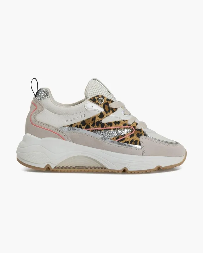 Women Cruyff Sneakers Madina 8211 Tumbled LeatherSued Crme