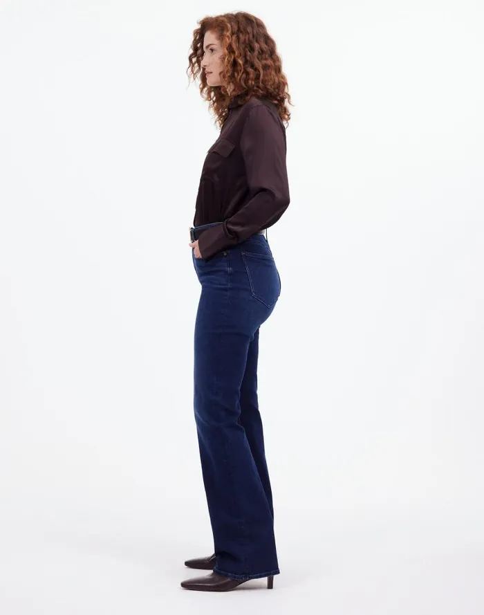 Women Curvy Kick Out FullLength Jeans In Kingston Wash Kingston Wash Madewell Jeans