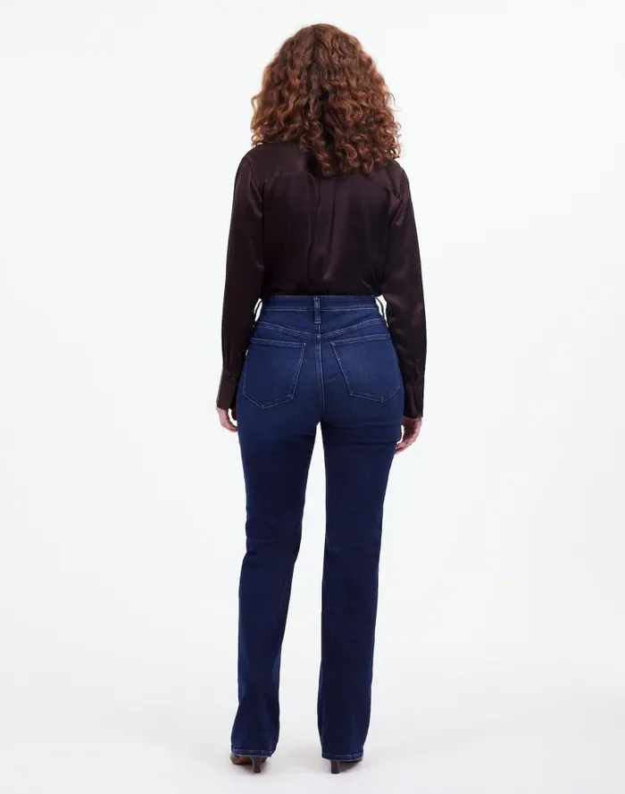 Women Curvy Kick Out FullLength Jeans In Kingston Wash Kingston Wash Madewell Jeans