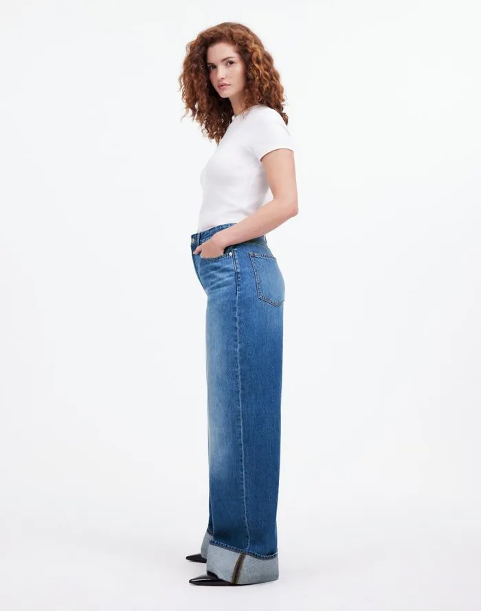 Women Curvy SuperwideLeg Jeans In Fannin Wash Fannin Wash Madewell Jeans