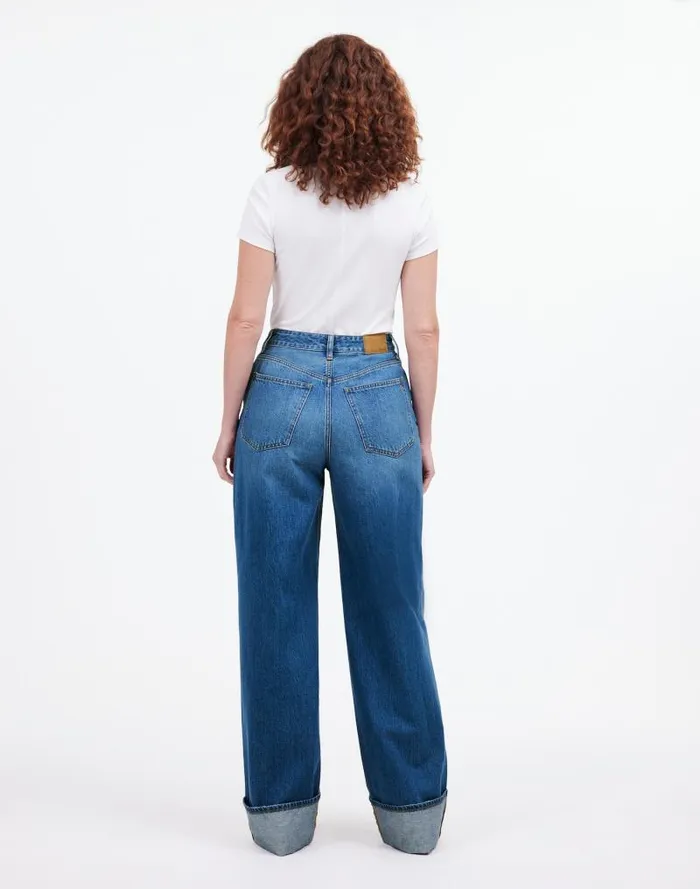 Women Curvy SuperwideLeg Jeans In Fannin Wash Fannin Wash Madewell Jeans