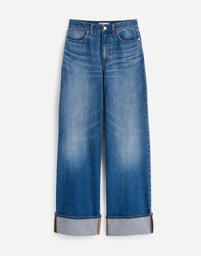 Women Curvy SuperwideLeg Jeans In Fannin Wash Fannin Wash Madewell Jeans
