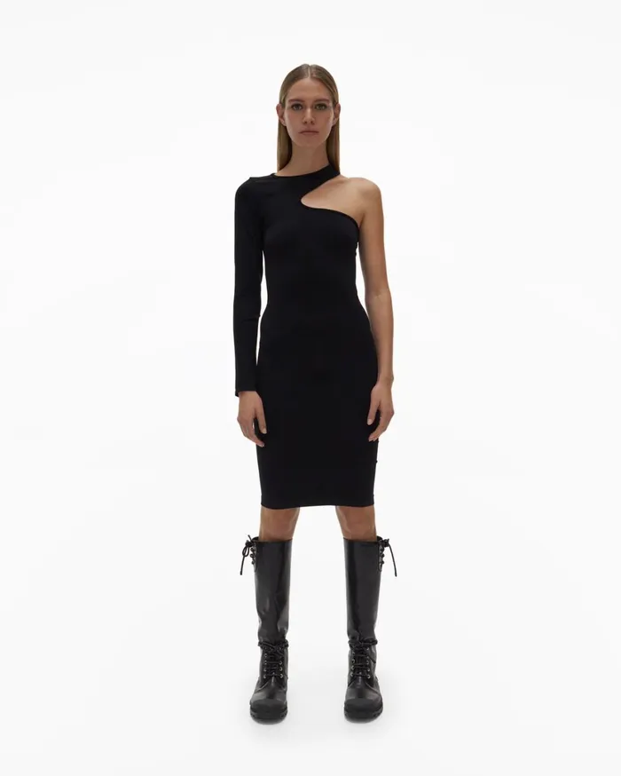 Women Cutout Dress Black Helmut Lang Dresses