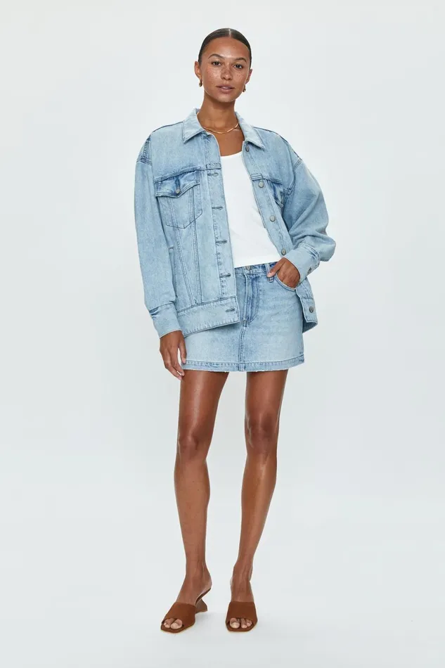 Women Daisy Low Slung Mini Skirt 8211 Nimes Pistola Denim Denim