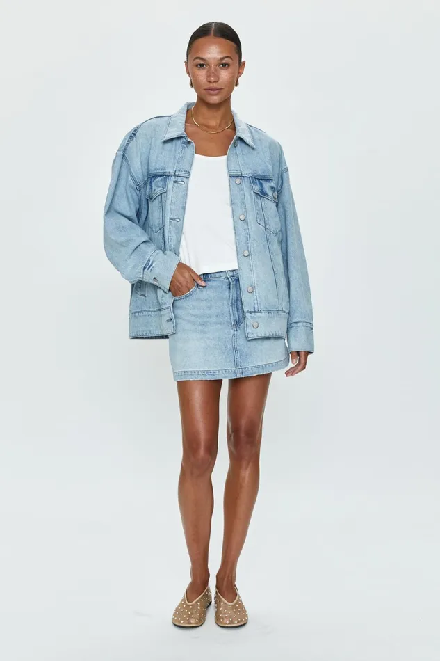 Women Daisy Low Slung Mini Skirt 8211 Nimes Pistola Denim Denim