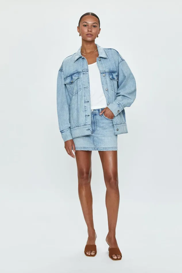 Women Daisy Low Slung Mini Skirt 8211 Nimes Pistola Denim Denim