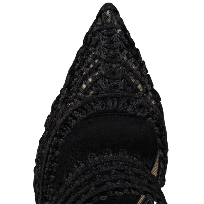 Women Deia 100 Mm Mules 8211 Fabric And Veau Velours 8211 Black Black Christian Louboutin Pumps