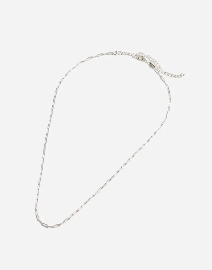 Women DemiFine Paperclip Chain Necklace Sterling Silver Madewell Jewelry