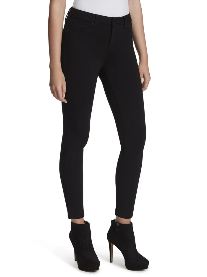 Women Denim Jessica Simpson Kiss Me Super Skinny Jeans In Black Ponte Black