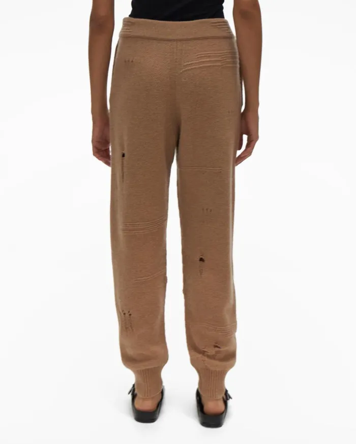 Women Distressed Pant Camel Helmut Lang Pants