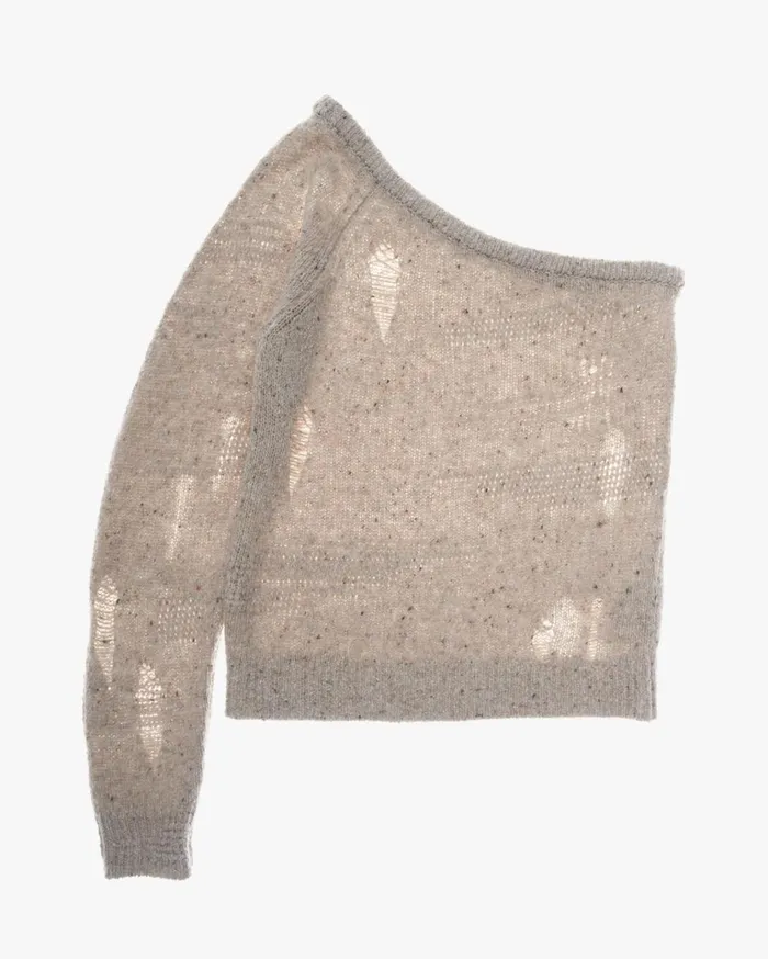 Women Distressed Top Sandstorm Helmut Lang Tops