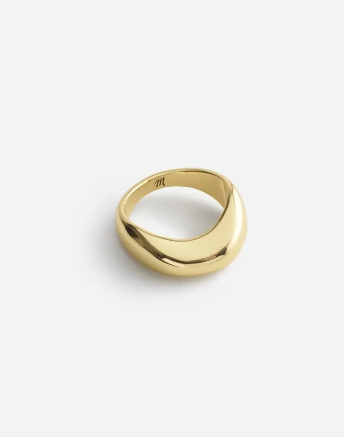 Women Dome Statement Ring Pale Gold Madewell Jewelry