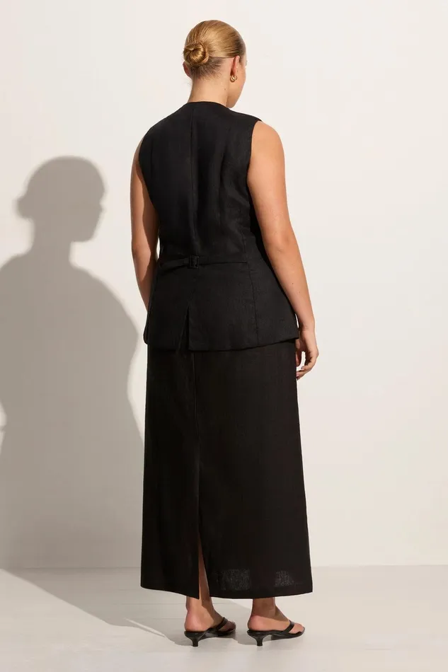 Women Domenico Vest Black Faithfull The Brand Tops Women Domenico Vest Black Faithfull The Brand Tops